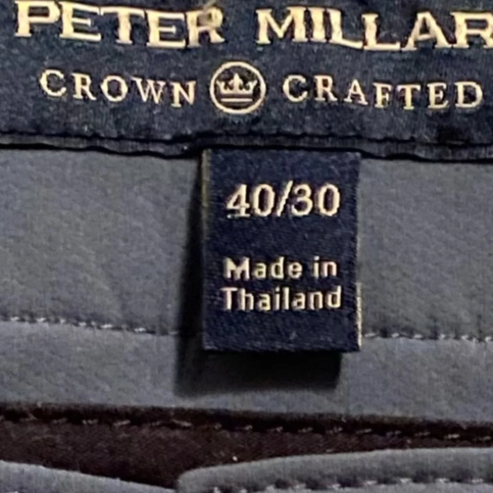 Peter Millar Crown Crafted Performance Golf Pant 5 Pocket Size Medium Blue